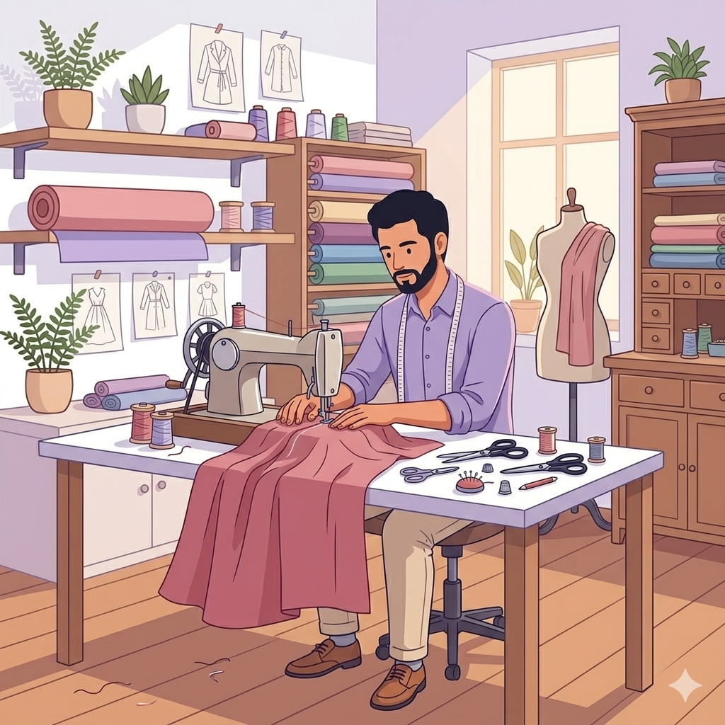 Tailor crafts your garment